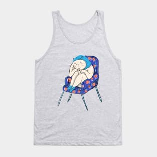 depressed cat Tank Top